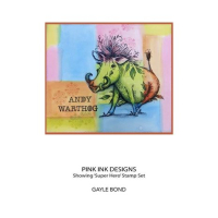 Pink Ink Designs Andy Warthog A5 Clear Stamps (PI167)